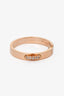 Chaumet 18K Rose Gold Liens Evidence Diamond Wedding Band Size 5.5