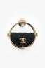 Pre-Loved Chanel™ Black Quilted Flap Hoop Brooch