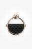 Pre-Loved Chanel™ Black Quilted Flap Hoop Brooch