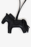 Hermés 2021 Black Leather/Alligator Rodeo PM Bag Charm