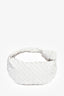 Bottega Veneta White Intrecciato Mini Jodie Bag