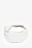 Bottega Veneta White Intrecciato Mini Jodie Bag