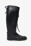 Burberry Black Rubber Rain Boots Size 38
