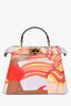 Fendi 2022 Pink/Multicolour 'Bikini Girls Peekaboo ISeeU' Bag with Strap