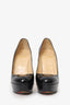 Christian Louboutin Black Patent Leather 'Bianca 140' Platform Heels Size 36