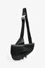 Christian Dior 2020 Black Oblique Leather Saddle Bag (Mens)