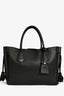Longchamp Black Leather 'Penelope' Tassel Tote Bag