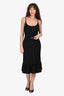 Gucci 2022 Black Sable Sleeveless Midi Dress Size M