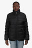Gucci Black Nylon Supreme GG Web Detail Puffer Jacket Size 50