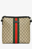 Gucci Brown/Black Canvas/Leather GG Supreme Messenger Bag