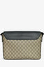 Gucci Brown/Black GG Supreme Web Detail Messenger Bag