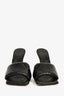 Bottega Veneta Black Intrecciato Padded Heeled Sandals Size 36