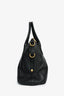 Prada Black Grained Leather Logo Top Handle Bag