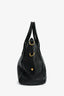 Prada Black Grained Leather Logo Top Handle Bag