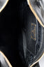 Prada Black Grained Leather Logo Top Handle Bag