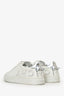Givenchy White/Silver Leather Low Top Sneakers Size 37.5