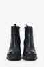 Prada Black Leather Chunky Block Heel Boots Size 36