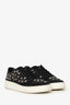 Alaia Black Suede Studded Low Top Sneakers Size 37