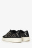 Alaia Black Suede Studded Low Top Sneakers Size 37