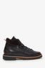Kiton Brown Leather/Shearling Lace Up Boots Size 8 Mens