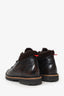 Kiton Brown Leather/Shearling Lace Up Boots Size 8 Mens