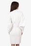 Herve Leger White Long Dress Size L