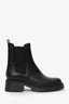 Veronica Beard Black Leather Chunky Boots Size 9