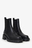 Veronica Beard Black Leather Chunky Boots Size 9