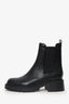 Veronica Beard Black Leather Chunky Boots Size 9