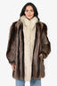 Vintage Tanuki/Fox Fur Coat Estimated Size S