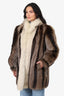 Vintage Tanuki/Fox Fur Coat Estimated Size S