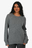 Equipment Grey Cashmere Round Neck Sweater Size M