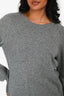 Equipment Grey Cashmere Round Neck Sweater Size M