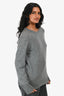 Equipment Grey Cashmere Round Neck Sweater Size M