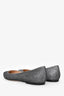 Jimmy Choo Grey Sparkled Pointed Toe Flats Size 38