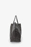 Goyard 2017 Black Goyardine St. Louis GM Tote Bag with Pouch