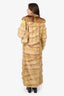 Gabriel Pisani Mink Long Fur Coat With Bag Estimated Size S