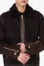 Louis Vuitton Shearling Sheepskin B3 Mouton Jacket Size 54 Mens
