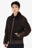Louis Vuitton Shearling Sheepskin B3 Mouton Jacket Size 54 Mens