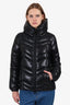 Moncler Black Down Puffer Jacket With Hood Size 2
