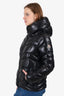 Moncler Black Down Puffer Jacket With Hood Size 2