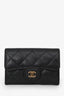 Pre-Loved Chanel™ 2017 Black Caviar Leather Flap Cardholder