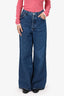 Agolde Dark Blue Wide Leg Jeans Size 30