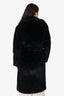 Apparis Black Faux Fur Coat Size M