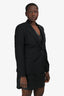 Max Mara Weekend Black Wool Single Breasted Blazer Size 10