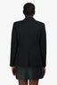 Max Mara Weekend Black Wool Single Breasted Blazer Size 10