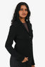 James Perse Black Single Breasted Blazer Size 1