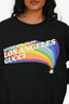 Gucci Black Cotton 'Souvenir from Los Angeles' Graphic Crewneck Sweater Size S