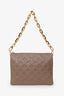 Louis Vuitton Camel Beige Leather Coussin PM Crossbody Bag with Chain Strap