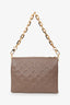 Louis Vuitton Camel Beige Leather Coussin PM Crossbody Bag with Chain Strap